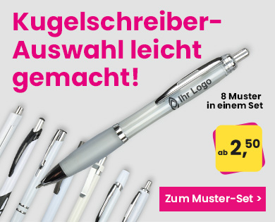 Muster-Sets bei Werbetopshop – Ihr Werbeartikel-Discounter