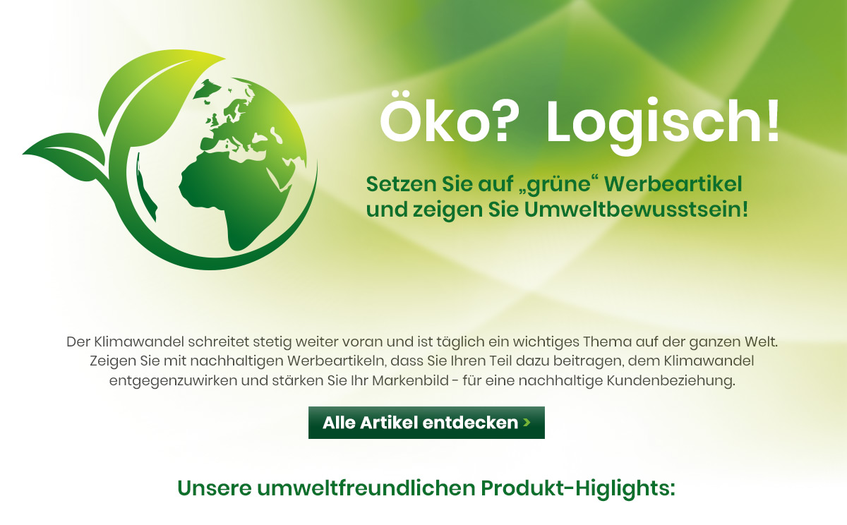 Alle nachhaltigen Werbeartikel