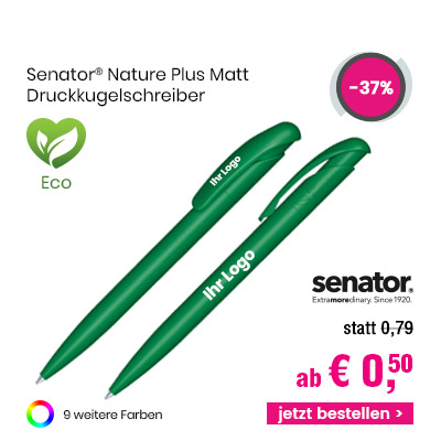 Senator Nature Plus matt Druckkugelschreiber