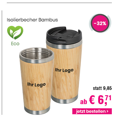 Isolierbecher Bambus