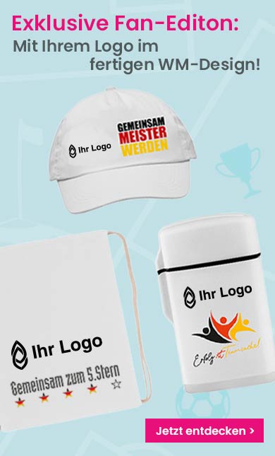 Fan-Edition mit WM-Motiv bedrucken
