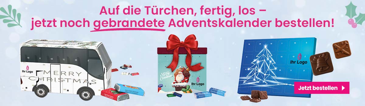  Auf die Türchen, fertig, los – jetzt noch gebrandete Adventskalender bestellen!