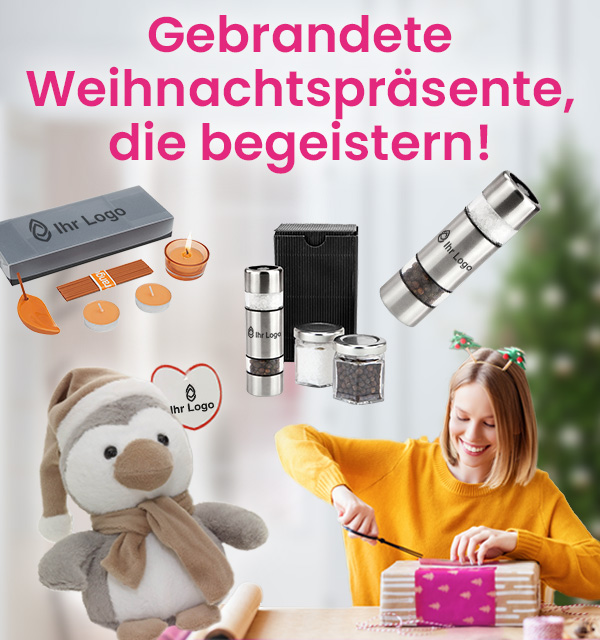  Weihnachtsgeschenke mit Logo bedrucken