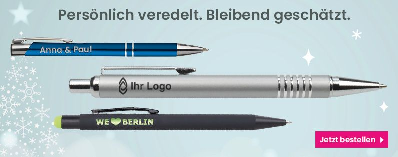 Kugelschreiber mit Logo oder Namen bedrucken