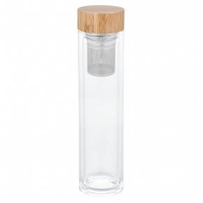 Glasflasche mit Teesieb REFLECTS-SLEDGE