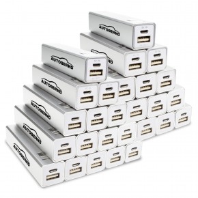 Powerbank Spar-Set, 31-tlg., Silber