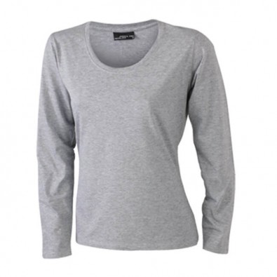 Original James Nicholson Langarmshirt Men, Grey, XXL Original James Nicholson Langarmshirt Men, Grey, XXL