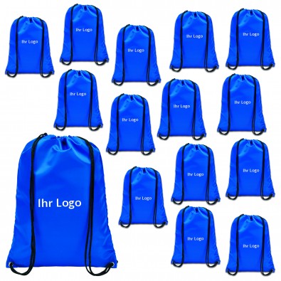 Werbe-Sparset Turnbeutel "City", 60-tlg., Blau Werbe-Sparset Turnbeutel "City", 60-tlg., Blau