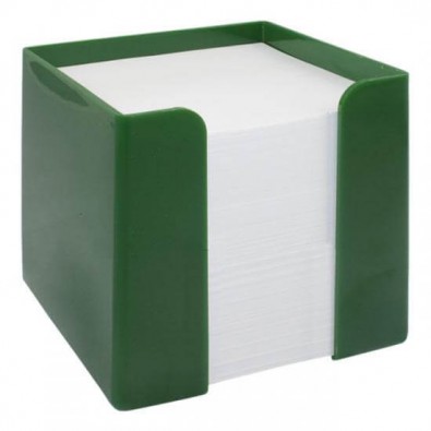 Zettelbox 10 x 10 x 10 cm - Notizquader, Grün Zettelbox 10 x 10 x 10 cm - Notizquader, Grün