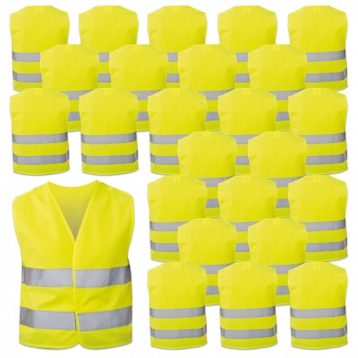 Werbe-Sparset Kinder-Sicherheitsweste, 60-tlg., Gelb Werbe-Sparset Kinder-Sicherheitsweste, 60-tlg., Gelb