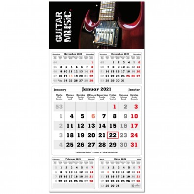 5-Monats-Wandkalender Times 2020, grau 5-Monats-Wandkalender Times 2020, grau