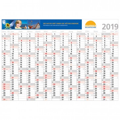 14-Monats-Wandplaner Comfort 2019 ohne Druck 14-Monats-Wandplaner Comfort 2019 ohne Druck