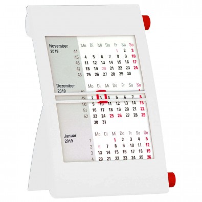 2-Jahres-Tischkalender 2019/2020 Weiß/Rot 2-Jahres-Tischkalender 2019/2020 Weiß/Rot
