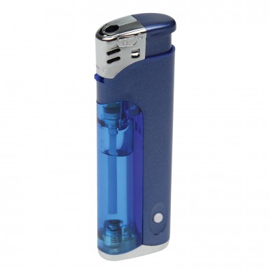 Piezo-LED-Feuerzeug Light & Fire Blau/Matt Piezo-LED-Feuerzeug Light & Fire Blau/Matt