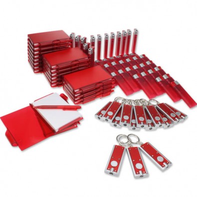 Werbe-Sparset 225-teilig, Rot Werbe-Sparset 225-teilig, Rot