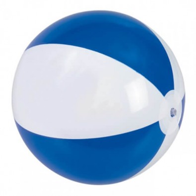 Blau-weißer Wasserball als Werbeartikel