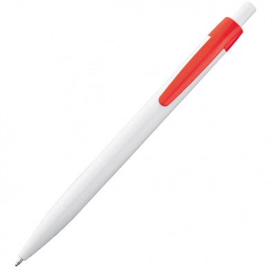Druckkugelschreiber Kiew Weiß/Rot Druckkugelschreiber Kiew Weiß/Rot