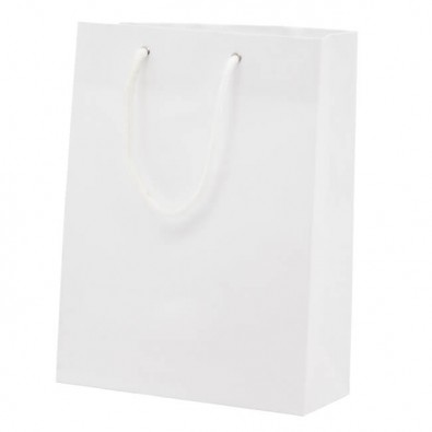 Papiertasche Paper, Groß, Weiß Papiertasche Paper, Groß, Weiß