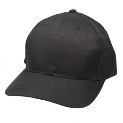 6-Panel-Cap Base, Schwarz 6-Panel-Cap Base, Schwarz