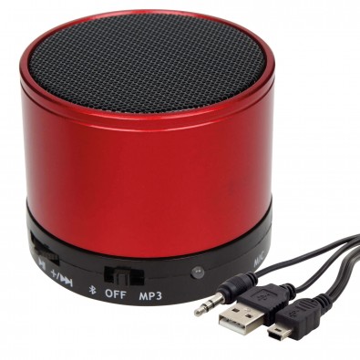 Bluetooth-/MP3-Lautsprecher Soundbox, Rot Bluetooth-/MP3-Lautsprecher Soundbox, Rot
