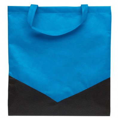 Vliestasche Arrow Hellblau/Schwarz