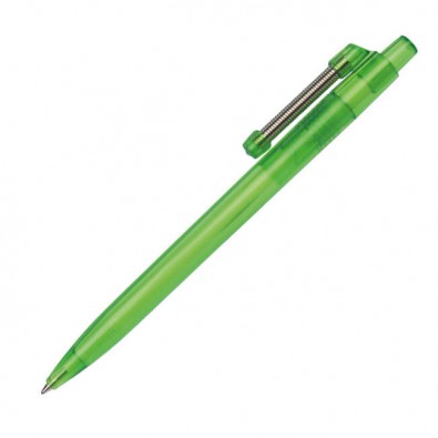 RITTER PEN Kugelschreiber mit Federclip Spiralo, apfelgrün/transparent RITTER PEN Kugelschreiber mit Federclip Spiralo, apfelgrün/transparent