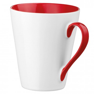 Keramiktasse Maja, Weiß/Rot Keramiktasse Maja, Weiß/Rot