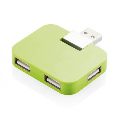 Reise USB Hub, grün grünsilber Reise USB Hub, grün grünsilber