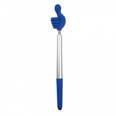 Touch-Kugelschreiber Smile-Hand, Blau Touch-Kugelschreiber Smile-Hand, Blau