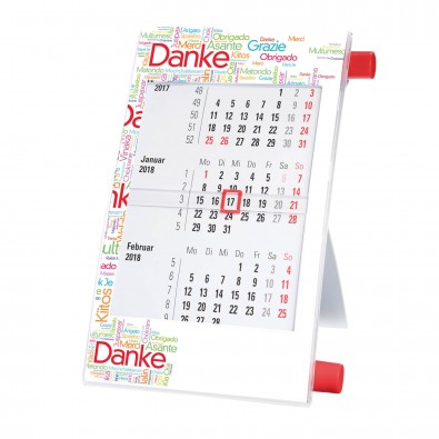 Tisch-Drehkalender Rot Tisch-Drehkalender Rot