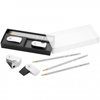 Faber-Castell Bleistift-Set White, 5-tlg.