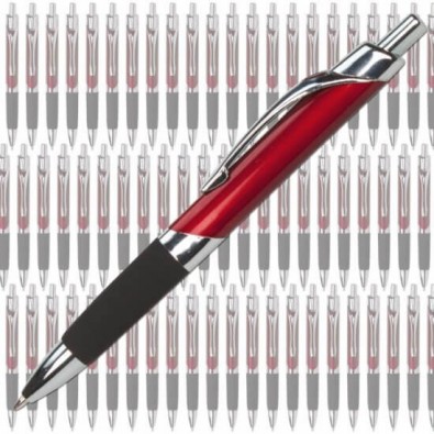 Werbe-Set: 300 Kugelschreiber Bregenz, Rot/Metallic Werbe-Set: 300 Kugelschreiber Bregenz, Rot/Metallic