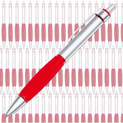 Werbe-Set: 300 Druckkugelschreiber Colour Grip, Rot, Inkl. Druck Werbe-Set: 300 Druckkugelschreiber Colour Grip, Rot, Inkl. Druck