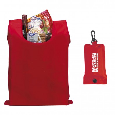 Werbe-Sparset faltbare Einkaufstasche 100tlg, Rot Werbe-Sparset faltbare Einkaufstasche 100tlg, Rot