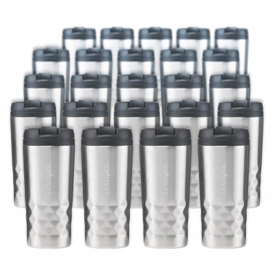 Werbe-Sparset Thermobecher, 24-tlg. Silber Werbe-Sparset Thermobecher, 24-tlg. Silber