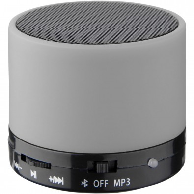 Duck Zylinder Bluetooth® Lautsprecher mit gummierter Oberfläche, grau Duck Zylinder Bluetooth® Lautsprecher mit gummierter Oberfläche, grau