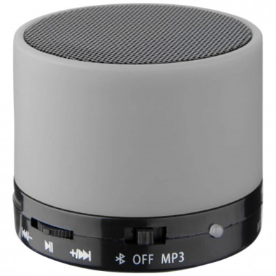 Duck Zylinder Bluetooth® Lautsprecher mit gummierter Oberfläche, grau Duck Zylinder Bluetooth® Lautsprecher mit gummierter Oberfläche, grau