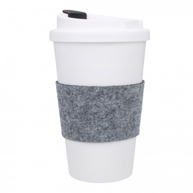 Kaffeebecher "PremiumPlus" mit Manschette, standard-blau PP Kaffeebecher "PremiumPlus" mit Manschette, standard-blau PP