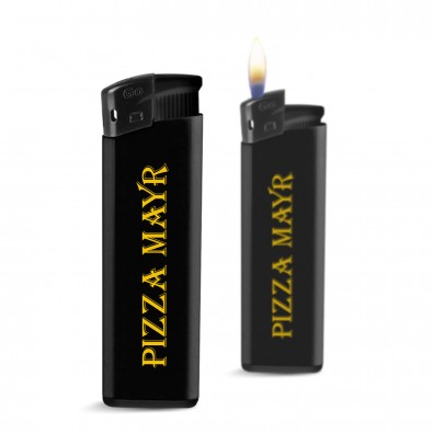 Piezo Feuerzeug Kontrast, Schwarz Piezo Feuerzeug Kontrast, Schwarz