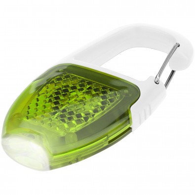 Reflector Schüssellicht mit Karabiner, weiss,Lindgrün Reflector Schüssellicht mit Karabiner, weiss,Lindgrün