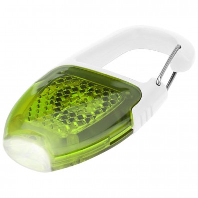 Reflector Schüssellicht mit Karabiner, weiss,Lindgrün Reflector Schüssellicht mit Karabiner, weiss,Lindgrün