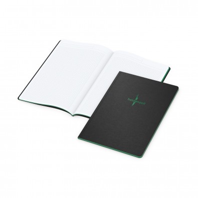 Tablet-Book A4, Farbschnitt und Prägung in Grün Tablet-Book A4, Farbschnitt und Prägung in Grün