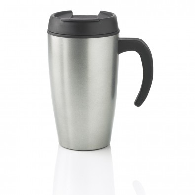 Urban Becher, silber, silberschwarz Urban Becher, silber, silberschwarz