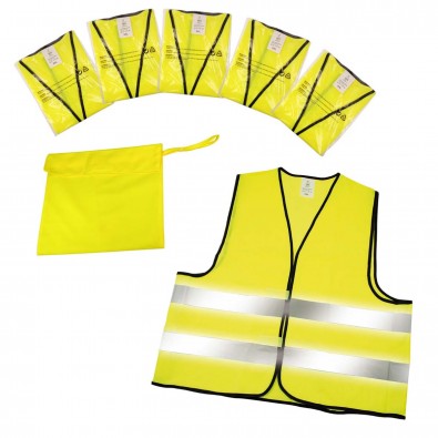 Warnweste "Standard" 5er Set im Etui, neon-gelb Warnweste "Standard" 5er Set im Etui, neon-gelb
