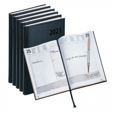 Werbe-Set: 70 Buchkalender, Schwarz Werbe-Set: 70 Buchkalender, Schwarz