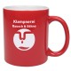 Keramikbecher Carina, Rot/Weiß Keramikbecher Carina, Rot/Weiß