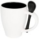 Nadu 250 ml Tasse mit Löffel, schwarz Nadu 250 ml Tasse mit Löffel, schwarz