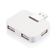 Reise USB Hub, weiß, weißsilber Reise USB Hub, weiß, weißsilber