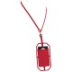 Silikon RFID Kartenhalter mit Lanyard, rot Silikon RFID Kartenhalter mit Lanyard, rot