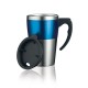 Highland Isolierbecher, blau,silber Highland Isolierbecher, blau,silber